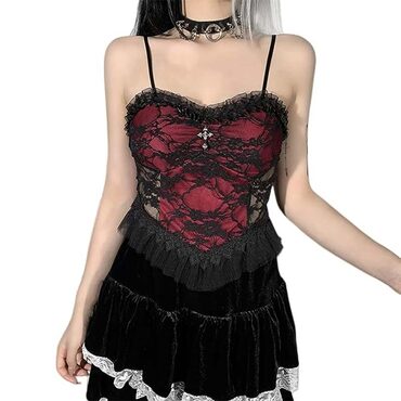 Sexy Goth Crop Camisole