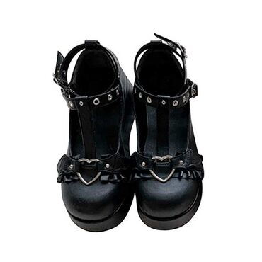 Round Toe Lolita Goth Platform Dress Pumps