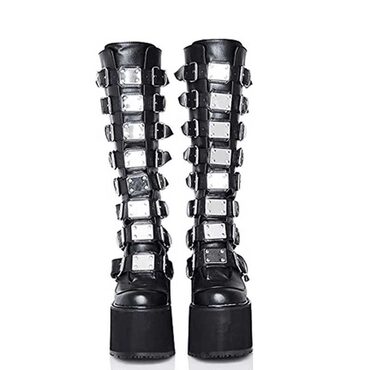 Chunky Platform Knee High Boots