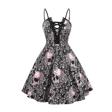 Steampunk Gothic Victorian Skull Dress