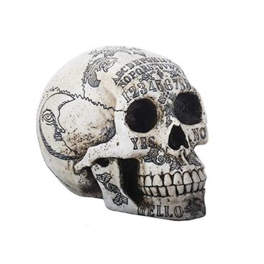 Ouija Symbols Skull Collectible