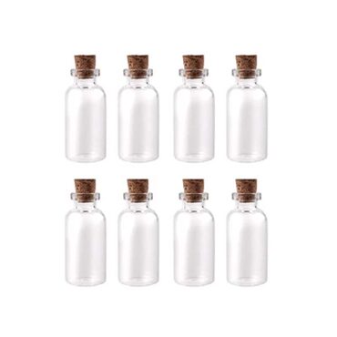 24 Small Glass Potion Jars