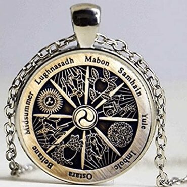 Retro Zodiac Wicca Pendant Necklace