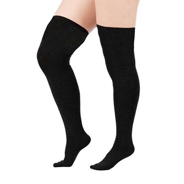 Plus Size Thigh High Stockings