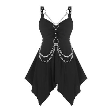 Plus Size Goth Tunic Top