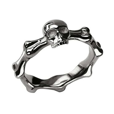 Stainless Steel Skull Biker Ring