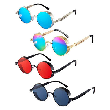 4-pack Steampunk Sunglasses