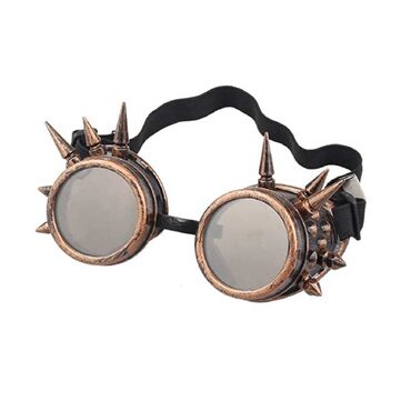 Spiked Retro Vintage Victorian Steampunk Goggles