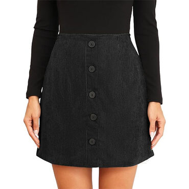 Black Bodycon Mini Skirt