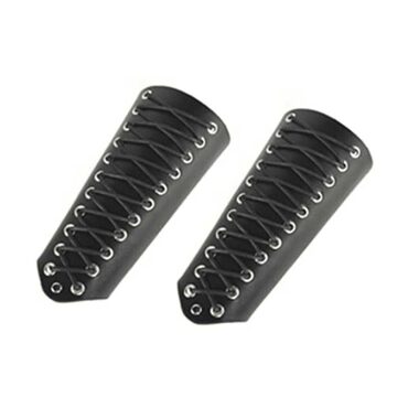 Faux Black Leather Gauntlet