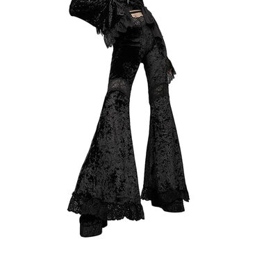 Gothic Sexy Lace Flare Pants