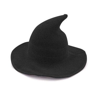 Knitted Wool Witch Hat
