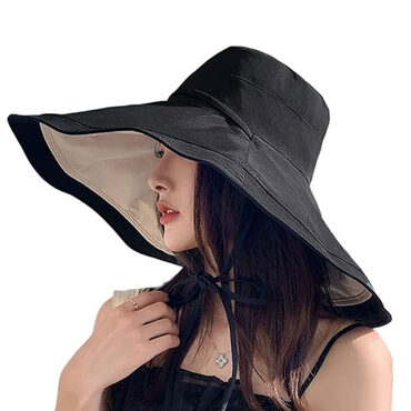 Large-Brim Floppy Goth Sun Hat