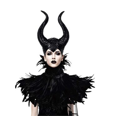 Horned Feather Cape Shawl Set