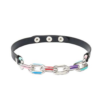 Colorful Punk Rock Chain Choker