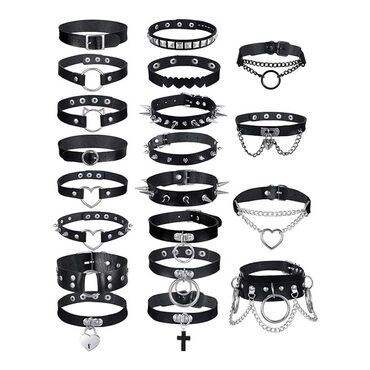 Punk Goth Choker Set