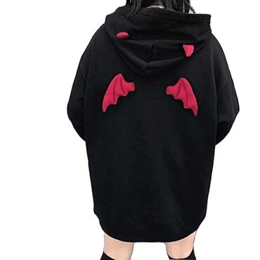 Cute Devil Horn and Wings Hoodie