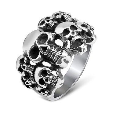 Stainless Steel Gothic Skull Ring