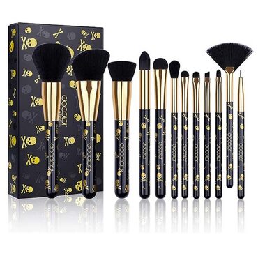 12Pcs Goth Eyeliner Brush Kit