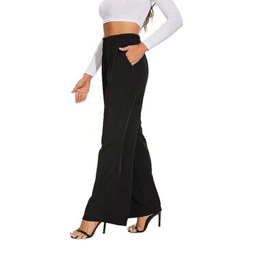 Wide-Leg High-Waisted Pants