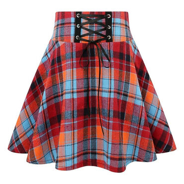 Perky Goth Plaid Skirt