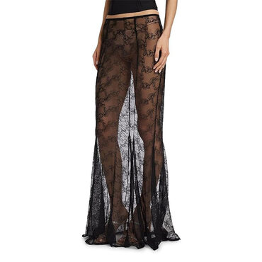 Kiki de Montparnasse La Rose Lace Maxi Skirt