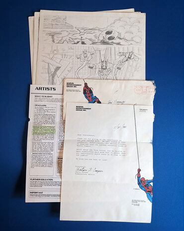 Receipts: 1990 Marvel submission