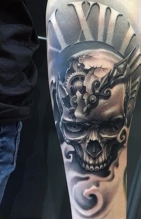The Mechanical Man - Steampunk Tattoo Ideas