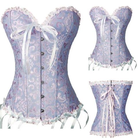 Purple - Hot Women's Lacey Corsets - Includes Plus Size - The Black Ravens