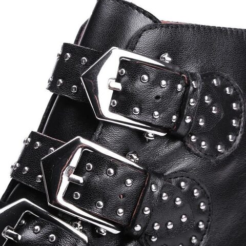 Hot Women's Kickass Real Leather Shoes - The Black Ravens