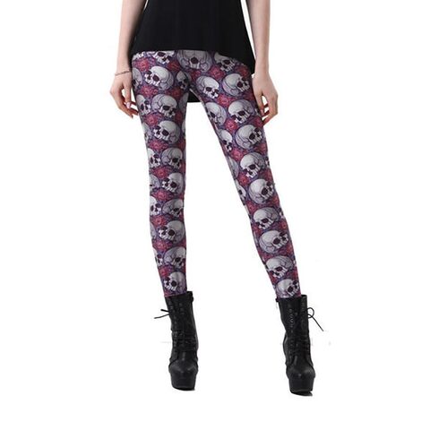 3D Skull Workout Leggings - The Black Ravens