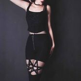 Five-Pointed Star Women's Trousers - The Black Ravens