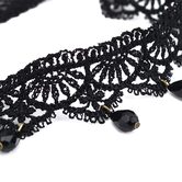 Alternative Black Rhinestone Chokers For Women - The Black Ravens