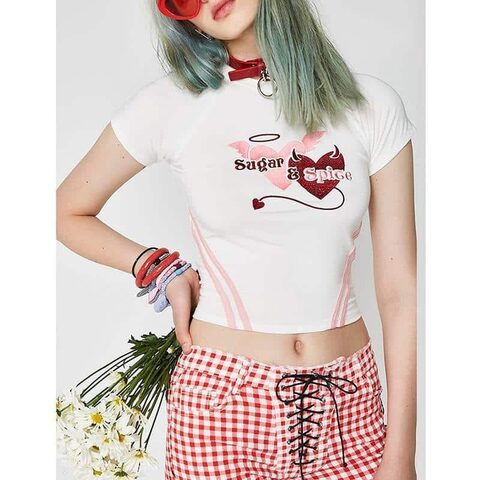 Angel and Demon Heart Tee - The Black Ravens