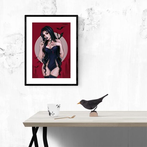 Anna Marine Art - Maroon - The Black Ravens