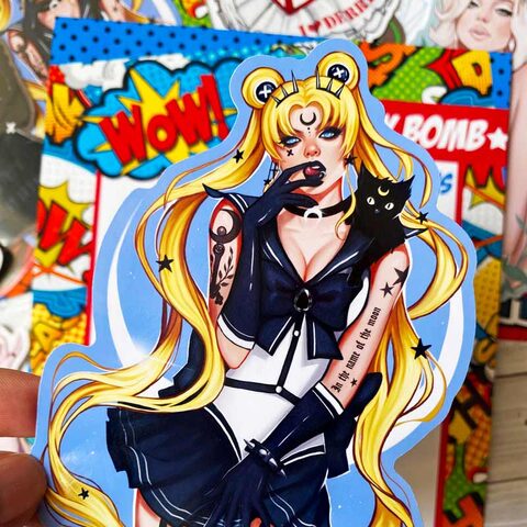 Anna Marine Art - Cherry Bomb Sticker Pack - The Black Ravens