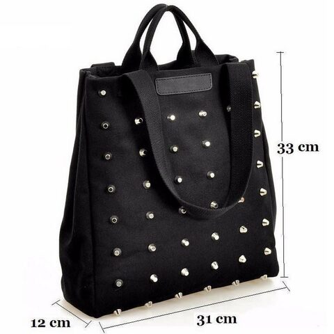 Awesome Faux Leather Gothic Stud Bags - The Black Ravens