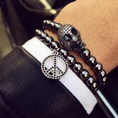 Awesome Indestructible Guys Biker Bangle - The Black Ravens