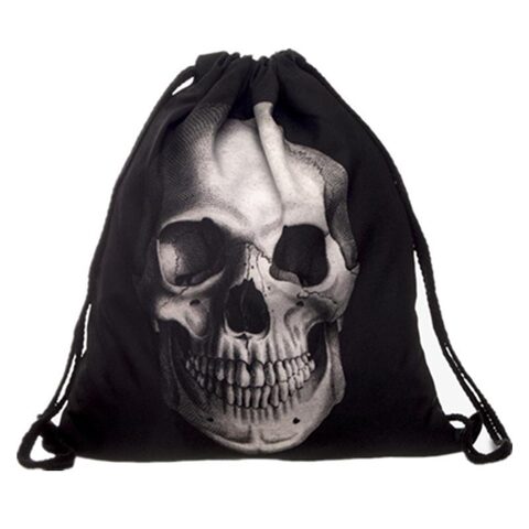 Awesome School, College and Uni Skeleton Head Bag - The Black Ravens