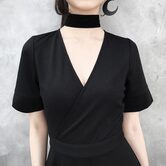 Back Slit Little Goth Dresses - The Black Ravens