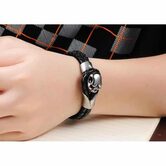 Badass Alternative Skull Head Bangle For Men - The Black Ravens