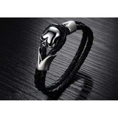 Badass Alternative Skull Head Bangle For Men - The Black Ravens