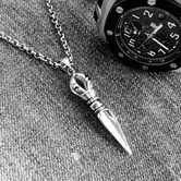 Badass Punk Guys Spear Head Pendant - The Black Ravens