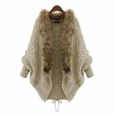 Batwing Wool Ladies' Knitted Cardigan - The Black Ravens