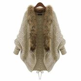 Batwing Wool Ladies' Knitted Cardigan - The Black Ravens