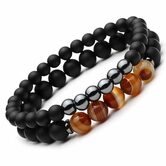 Beaded Gemstone Bracelets For Men - The Black Ravens
