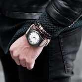 Beaded Gemstone Bracelets For Men - The Black Ravens