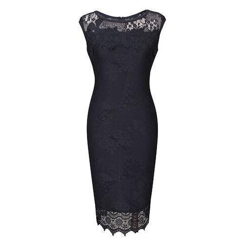 Beautiful and Classy Vintage Pencil Dress - The Black Ravens