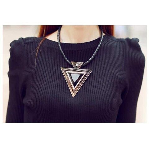 Beautiful Black Triangular Pendants For Women - The Black Ravens