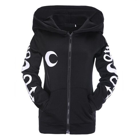 Beautiful Gothic Witch Zip Up Hoodie - The Black Ravens